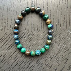 Azurite bracelet 7-8mm SIZE 6.5’